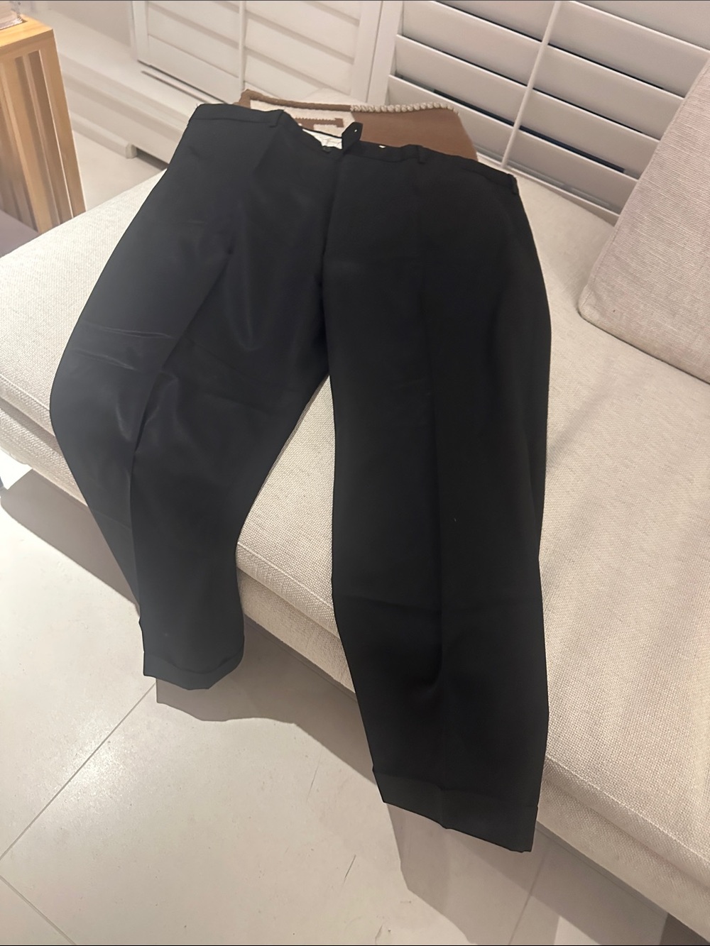 Pal Zileri Black Tailored Dress Pants